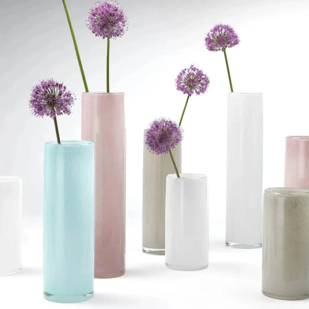 Gwendolyn Hand Blown Glass Cylinder Vases 3PC - LOOMLAN - Jamie Young - Vases & Jars