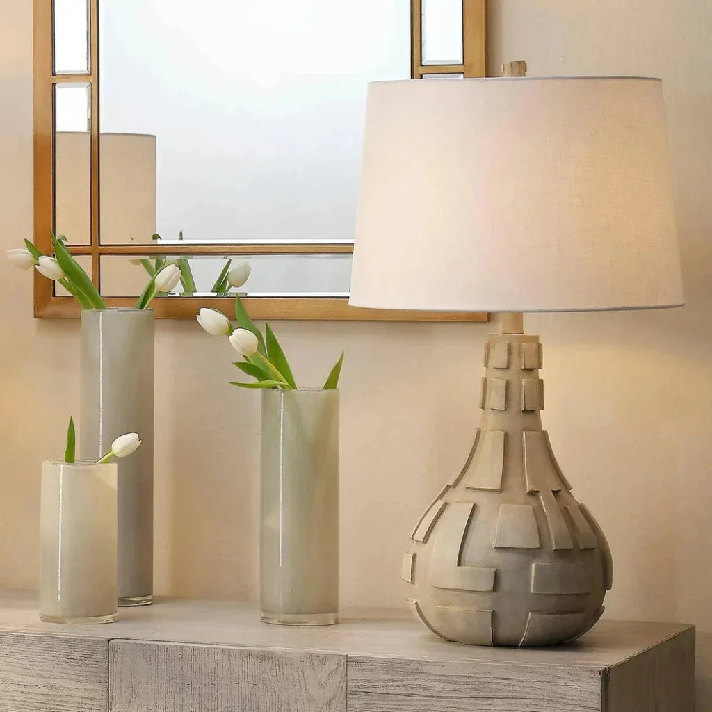 Gwendolyn Hand Blown Glass Cylinder Vases 3PC - LOOMLAN - Jamie Young - Vases & Jars