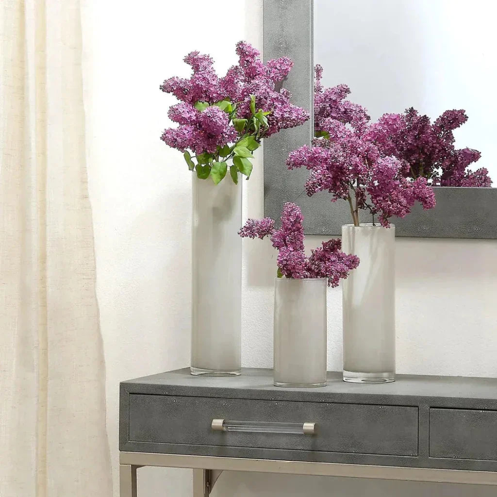 Gwendolyn Hand Blown Glass Cylinder Vases 3PC - LOOMLAN - Jamie Young - Vases & Jars