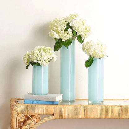 Gwendolyn Hand Blown Glass Cylinder Vases 3PC - LOOMLAN - Jamie Young - Vases & Jars