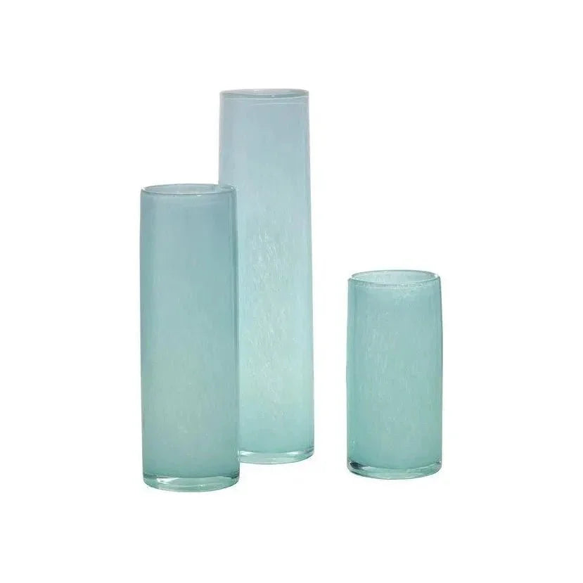 Gwendolyn Hand Blown Glass Cylinder Vases 3PC - LOOMLAN - Jamie Young - Vases & Jars