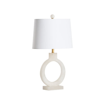 Halo White Alabaster Table Lamp