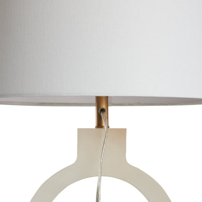 Halo White Alabaster Table Lamp