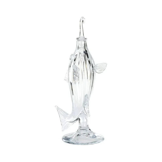 Hand Blown Made Fish Decanter Sculpture - LOOMLAN - Chelsea House - Statues & Sculptures