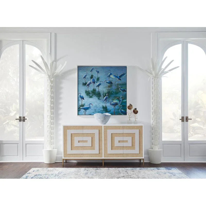 Hand Glazed Porcelain Oval Centerpiece Bowl - LOOMLAN - Chelsea House - Boxes & Bowls