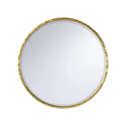 Hand Hammered Round Wall Mirror (Large) - LOOMLAN - Chelsea House - Wall Mirrors