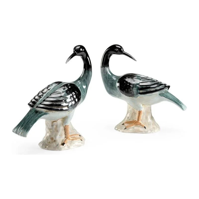 Hand Painted Loon Sculpture (Pr) - LOOMLAN - Chelsea House - Statues & Sculptures