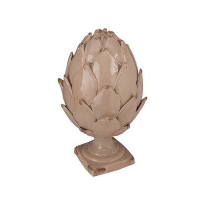 Handcrafted Glaze Ceramic Artichoke Sculpture