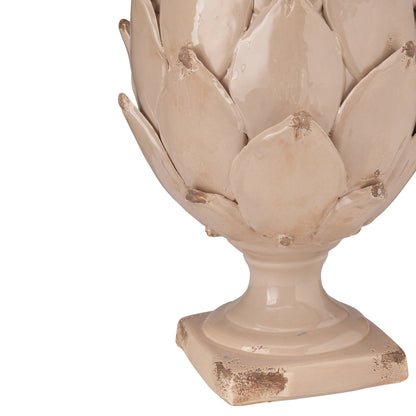 Handcrafted Glaze Ceramic Artichoke Sculpture