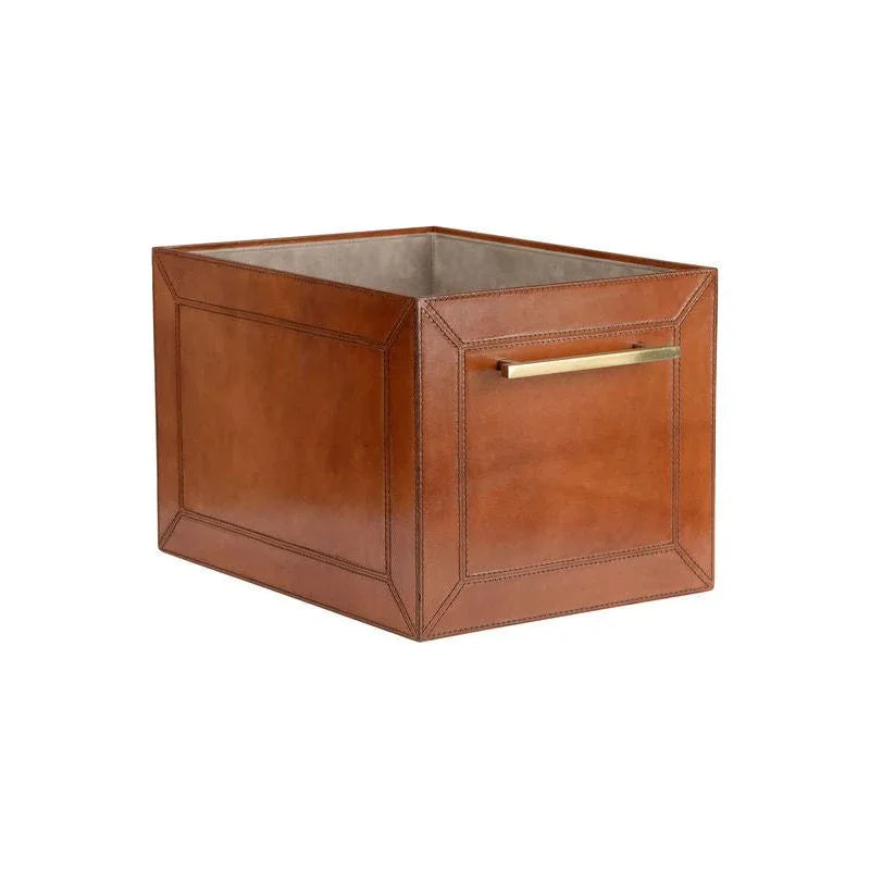 Handcrafted Leather Cube Box