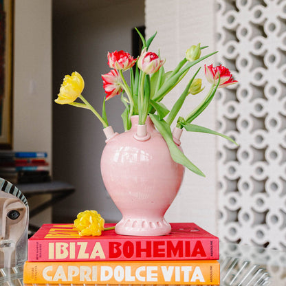 Handmade Ceramic Round Tulipiere