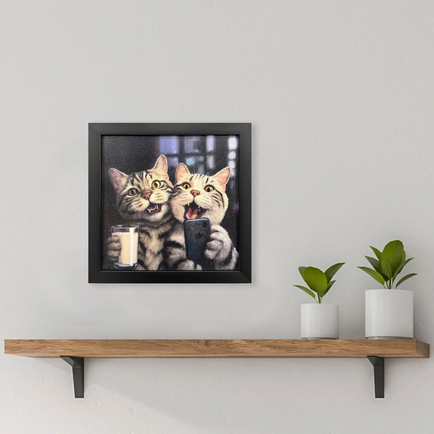 Happy Hour Blue Canvas Art