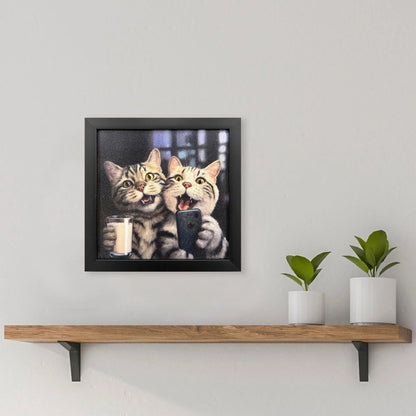 Happy Hour Blue Canvas Art