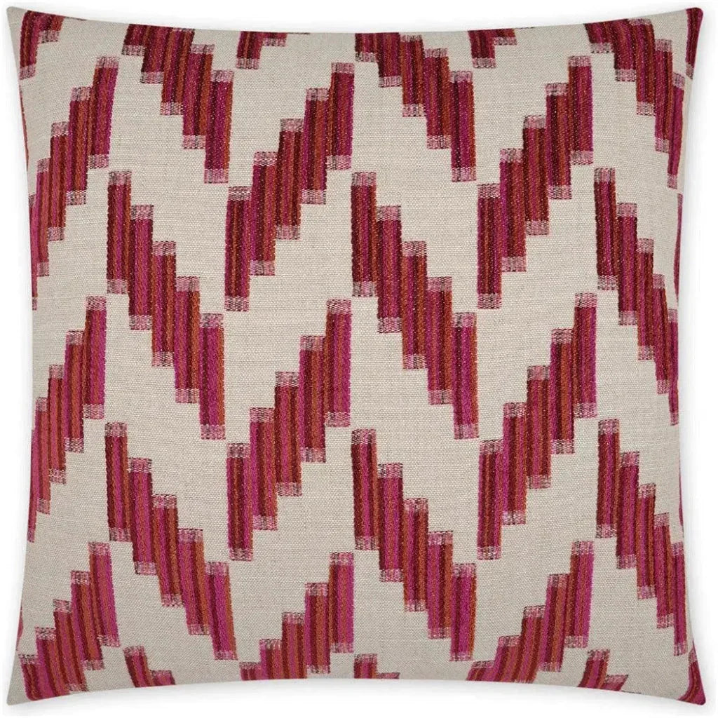 Harcourt Sangria Fuchsia Large Throw Pillow Insert - LOOMLAN - D.V. Kap - Throw Pillows