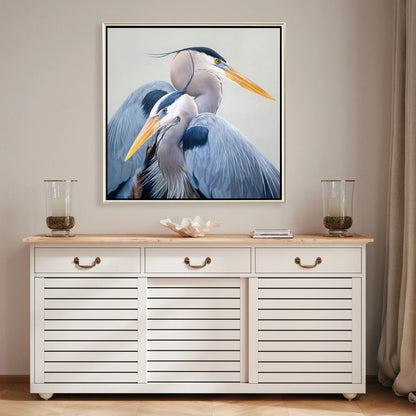 Harmony Blue Heron Canvas Art