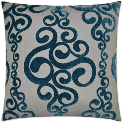 Harpo Peacock Blue Throw Pillow With Insert - LOOMLAN - D.V. Kap - Throw Pillows