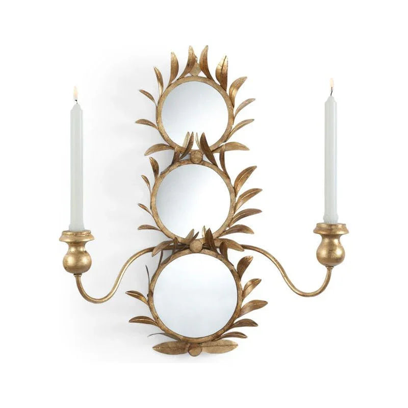 Harting Metal Frame Mirrored Wall Sconce - LOOMLAN - Chelsea House - Wall Sconces