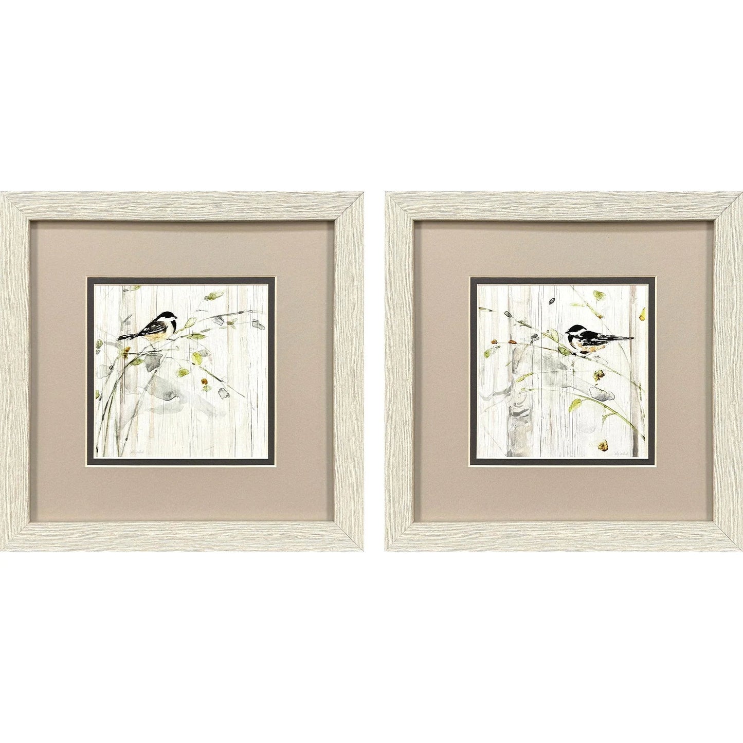 Heavenly Spring Black Canvas Art 2PC