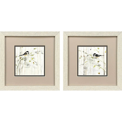 Heavenly Spring Black Canvas Art 2PC