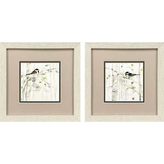 Heavenly Spring Black Canvas Art 2PC