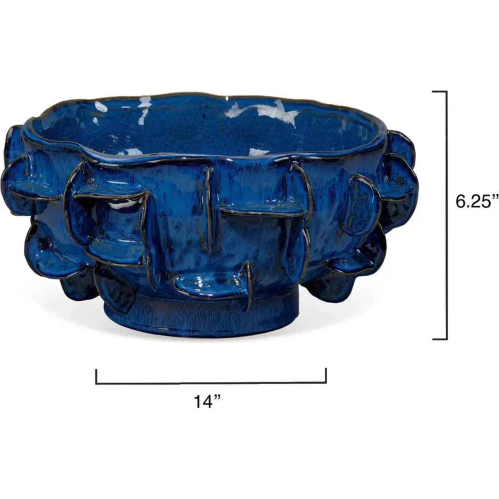 Helios Hand Formed Ceramic Bowl - LOOMLAN - Jamie Young - Boxes & Bowls