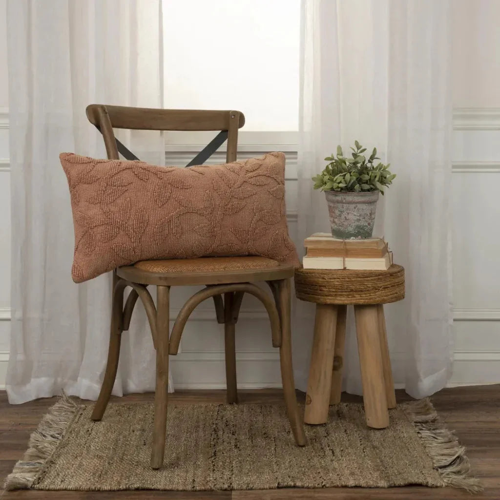 Hena Textured Decorative Lumbar Pillow For Couch - LOOMLAN - LOOMLAN - Throw Pillows