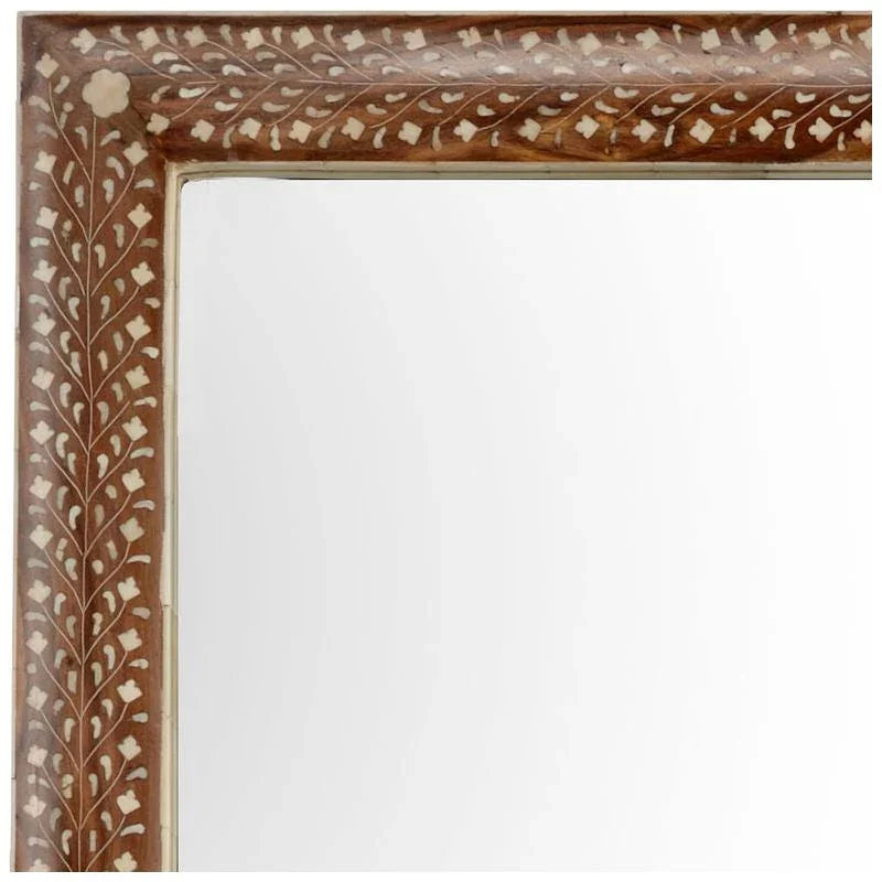 Henry Wood Framed Wall Mirror - Natural - LOOMLAN - Chelsea House - Wall Mirrors