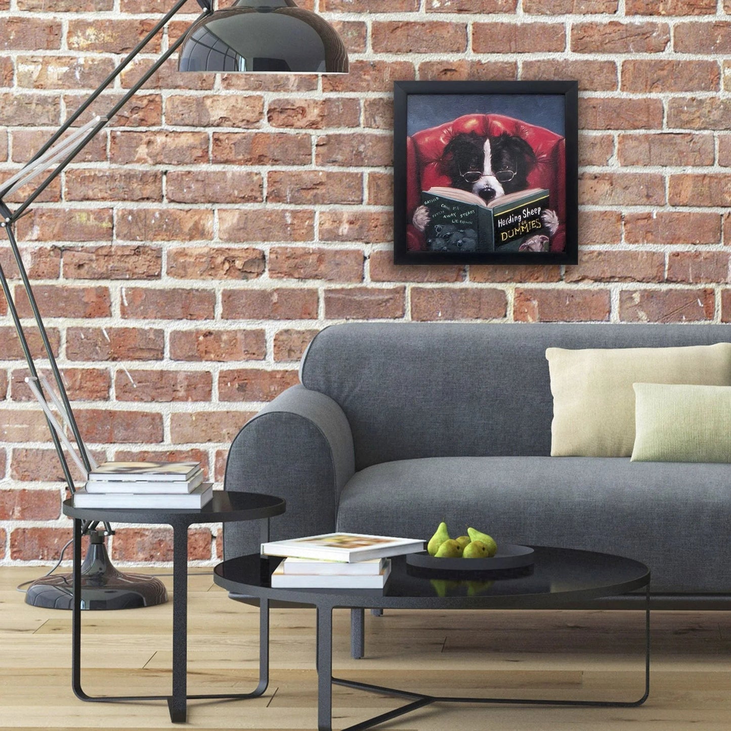 Herding Sheep Neutral Canvas Art