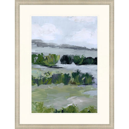 Here Comes the Sun Green Canvas Art