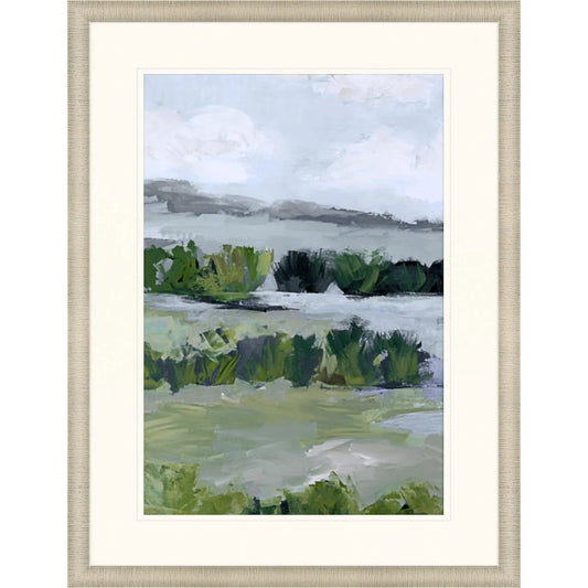 Here Comes the Sun Green Canvas Art