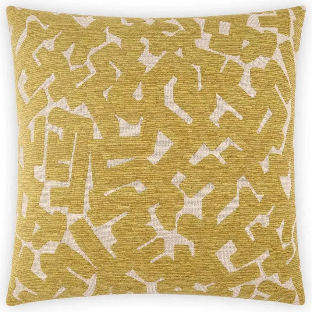 D.V. Kap Hero Dijon Yellow Throw Pillow With Insert