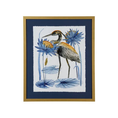 Heron Pond Giclee Printed Artwork-Framed Wall Art-Chelsea House-Left Facing-LOOMLAN