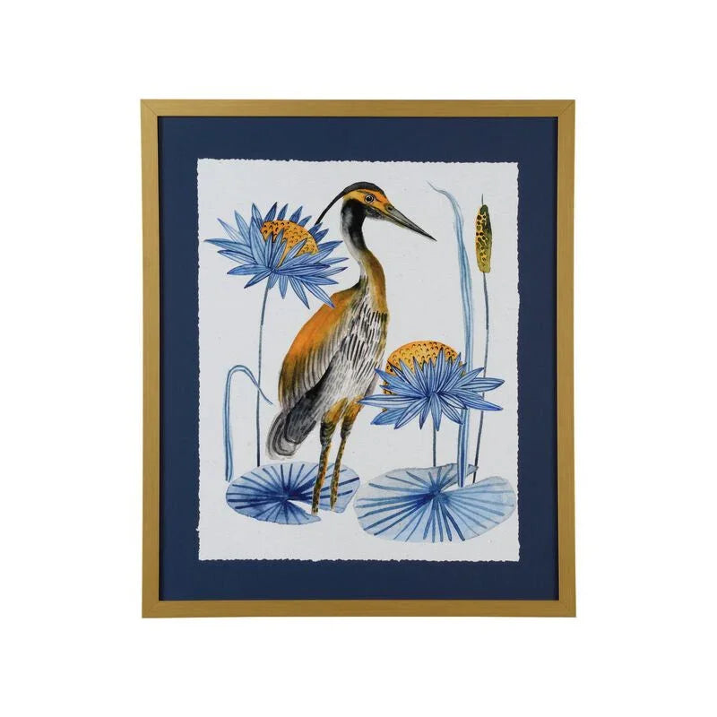 Heron Pond Giclee Printed Artwork-Framed Wall Art-Chelsea House-Right Facing-LOOMLAN