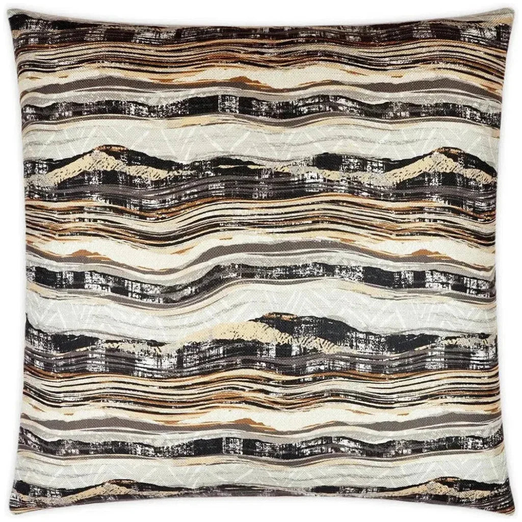 Highway Blackstone Brown Black Large Throw Pillow - LOOMLAN - D.V. Kap - Throw Pillows