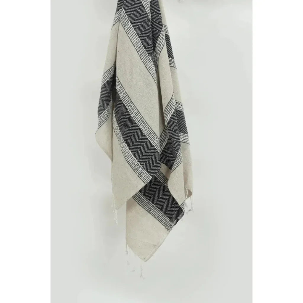 Hilda Soft Cotton Throw Blanket With Fringe - LOOMLAN - LOOMLAN - Throw Blankets