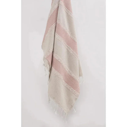 Hilda Soft Cotton Throw Blanket With Fringe - LOOMLAN - LOOMLAN - Throw Blankets