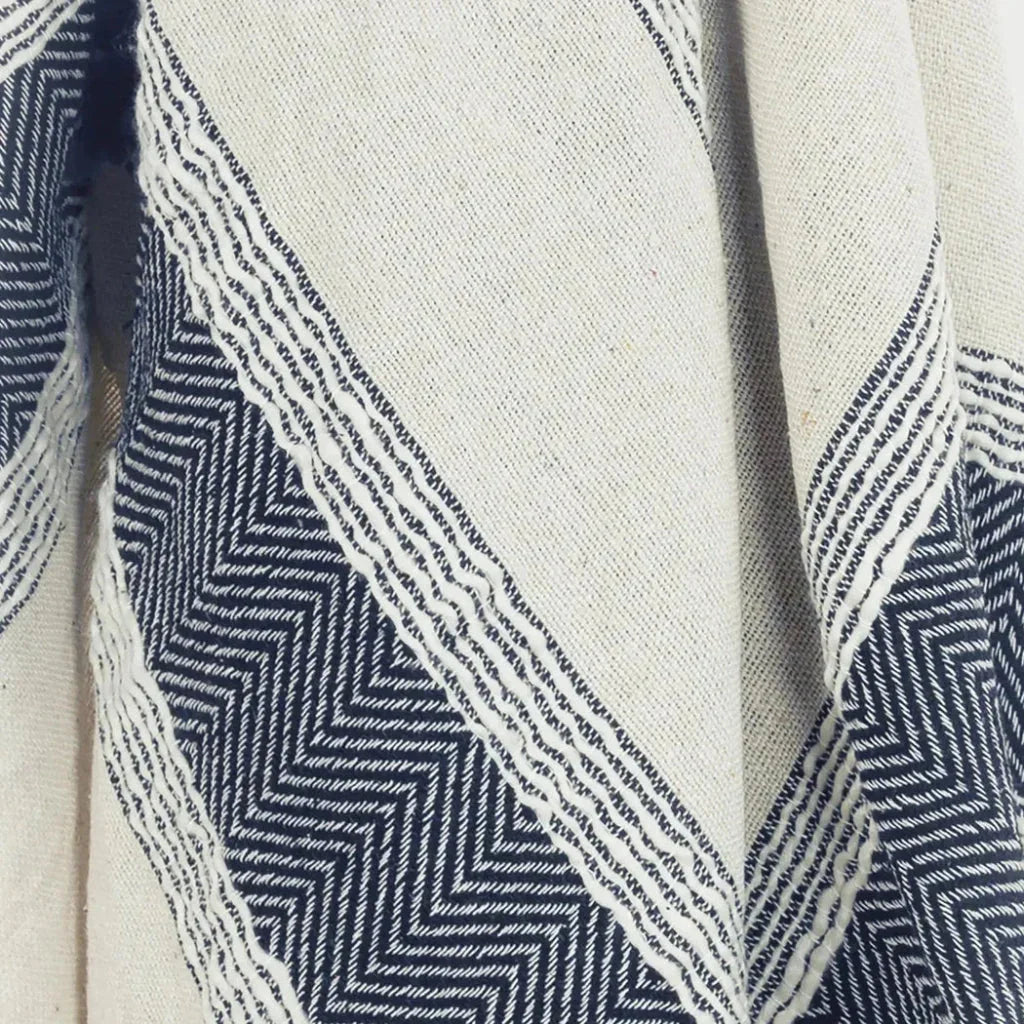 Hilda Soft Cotton Throw Blanket With Fringe - LOOMLAN - LOOMLAN - Throw Blankets