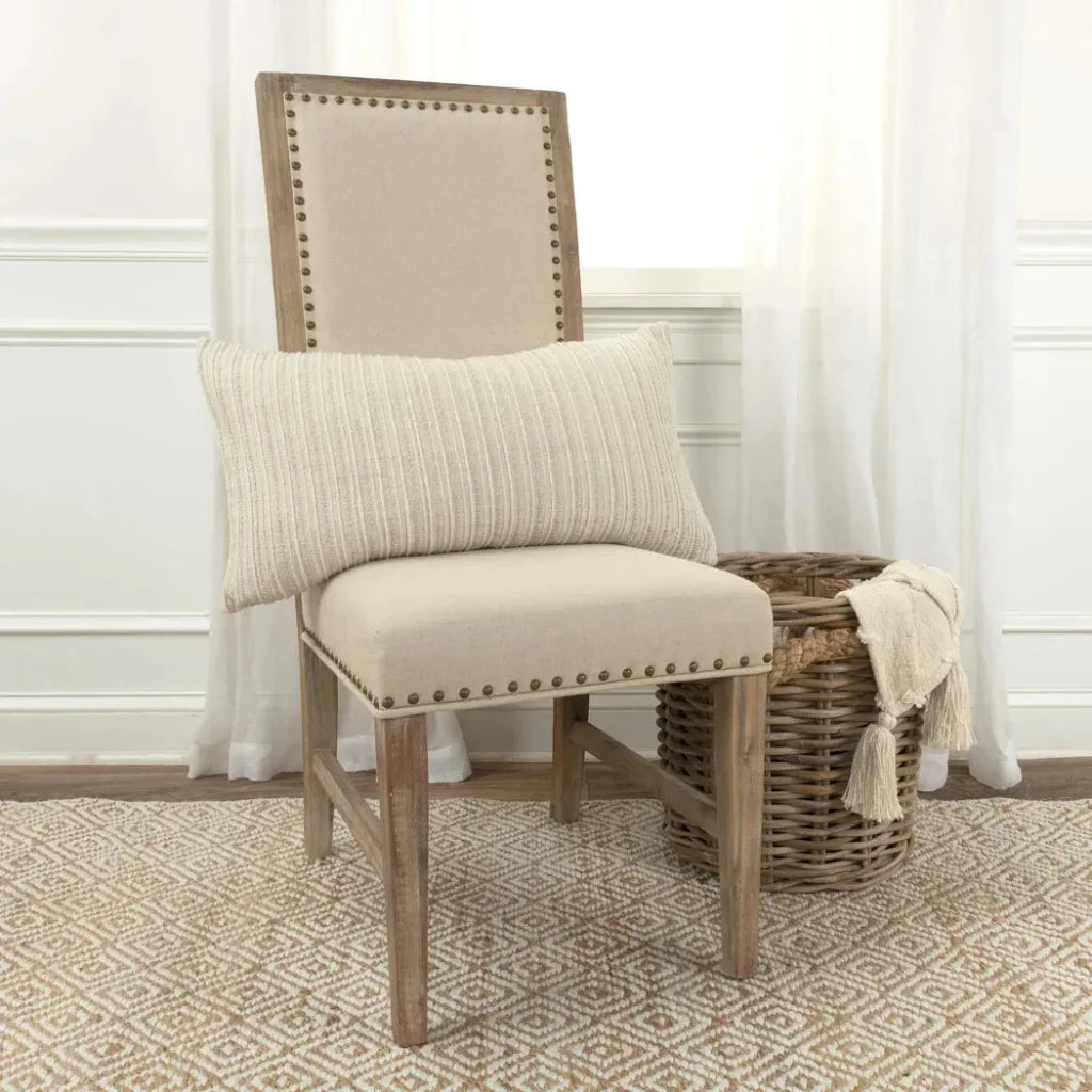 Hilda Textured Lumbar Rectangle Decorative Pillows - LOOMLAN - LOOMLAN - Throw Pillows