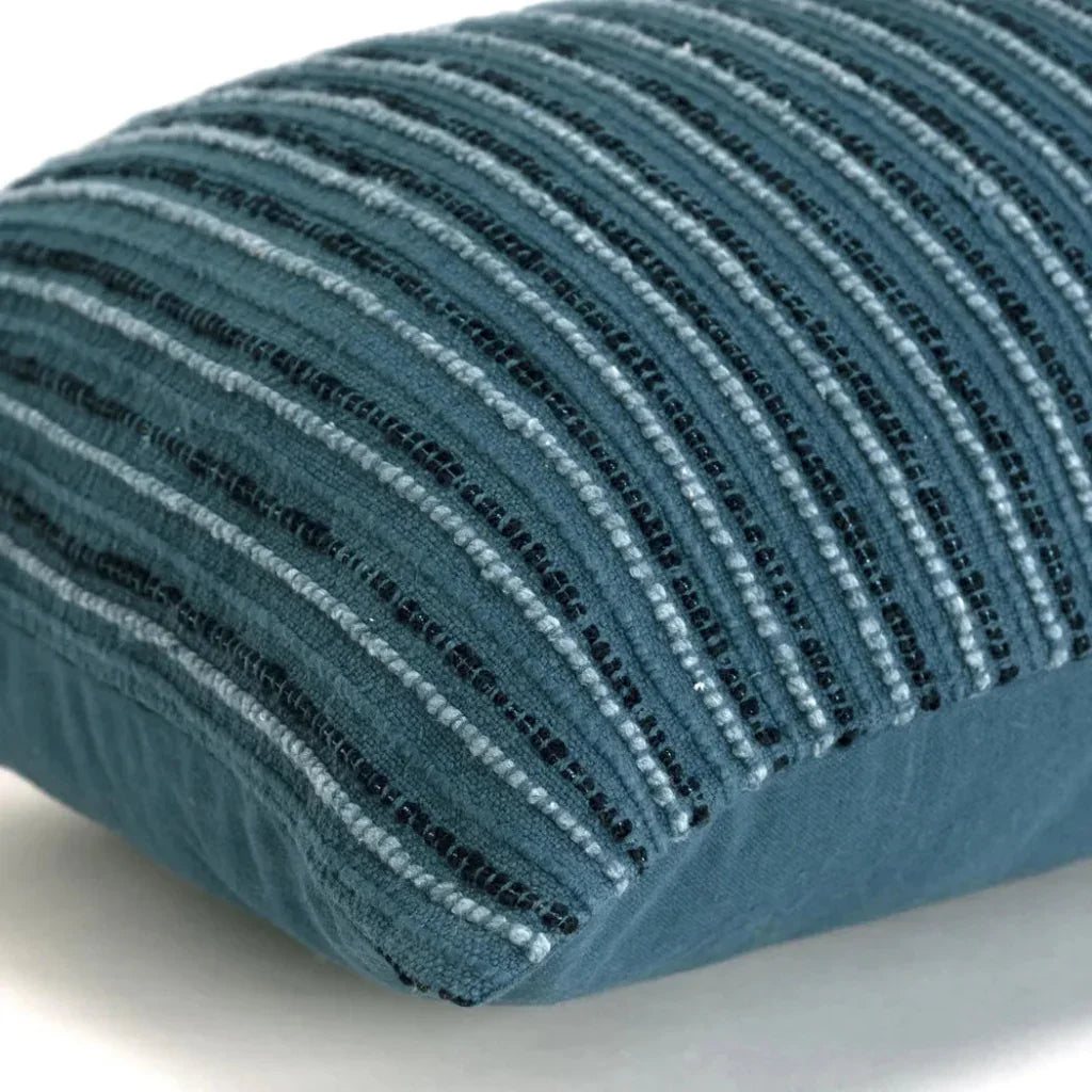 Hilda Textured Lumbar Rectangle Decorative Pillows - LOOMLAN - LOOMLAN - Throw Pillows