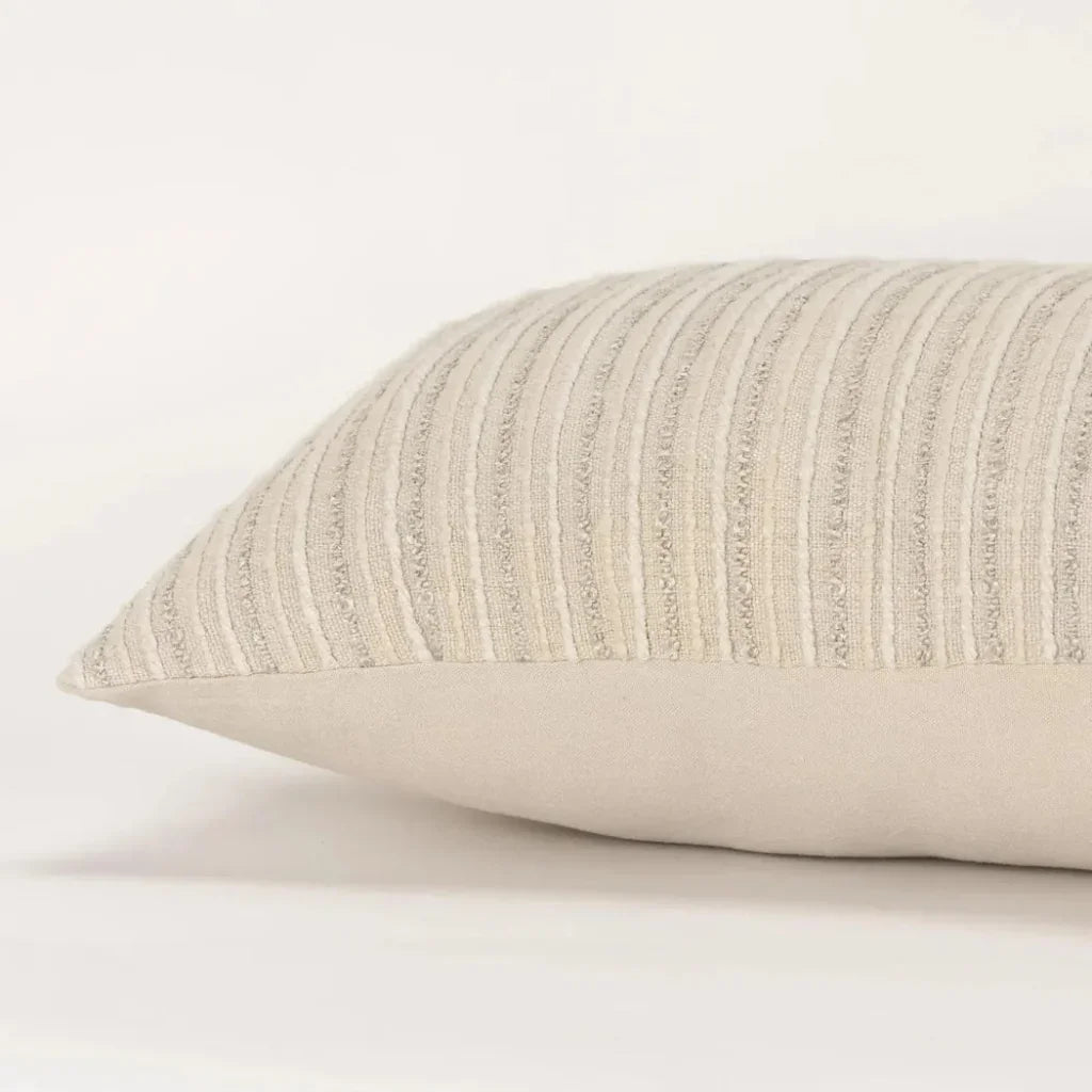 Hilda Textured Lumbar Rectangle Decorative Pillows - LOOMLAN - LOOMLAN - Throw Pillows