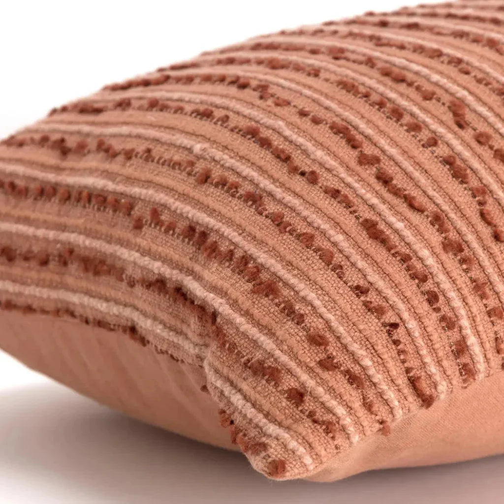 Hilda Textured Lumbar Rectangle Decorative Pillows - LOOMLAN - LOOMLAN - Throw Pillows