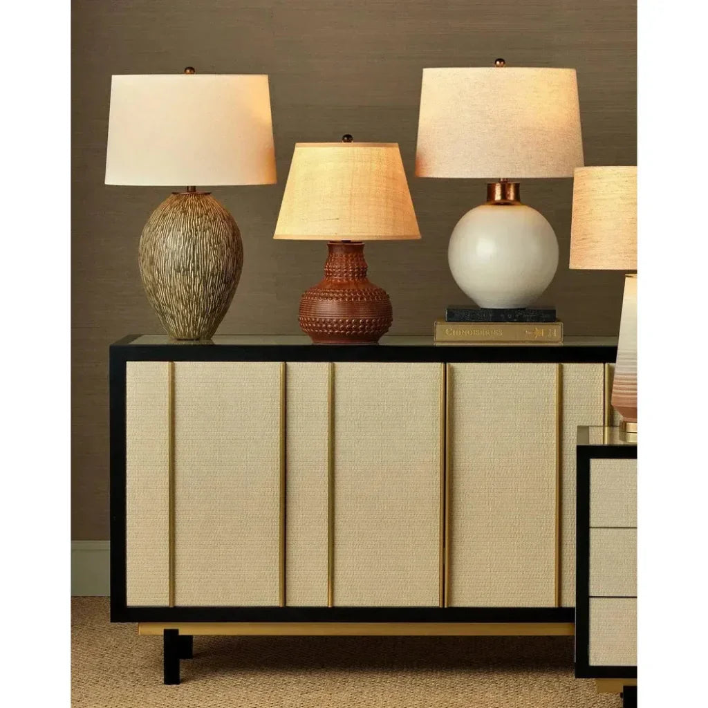 Hildreth Porcelain & Metal Green Table Lamp - LOOMLAN - Currey & Co - Table Lamps