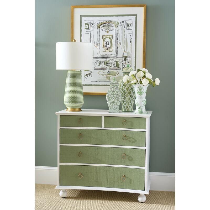 Hive Drum Shade Antique Gold Leaf Base Table Lamp - LOOMLAN - Chelsea House - Table Lamps