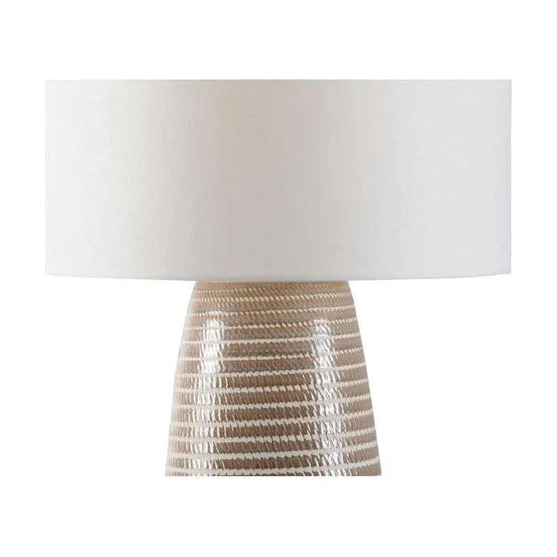 Hive Drum Shade Antique Gold Leaf Base Table Lamp - LOOMLAN - Chelsea House - Table Lamps