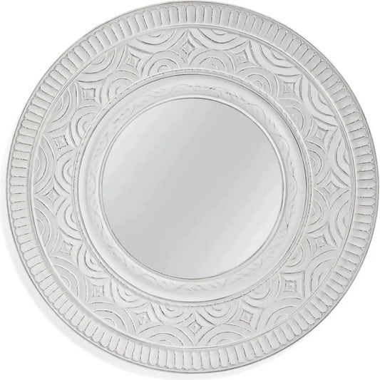 Holland MDF White Wall Mirror - LOOMLAN - Bassett Mirror - Wall Mirrors