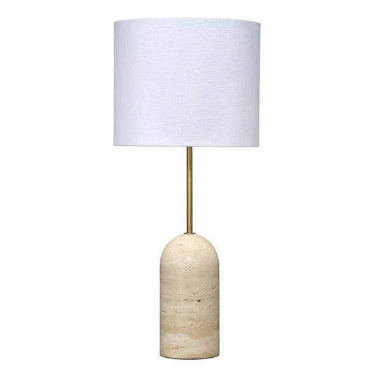 Holt Table Lamp in Travertine - LOOMLAN - Jamie Young - Table Lamps
