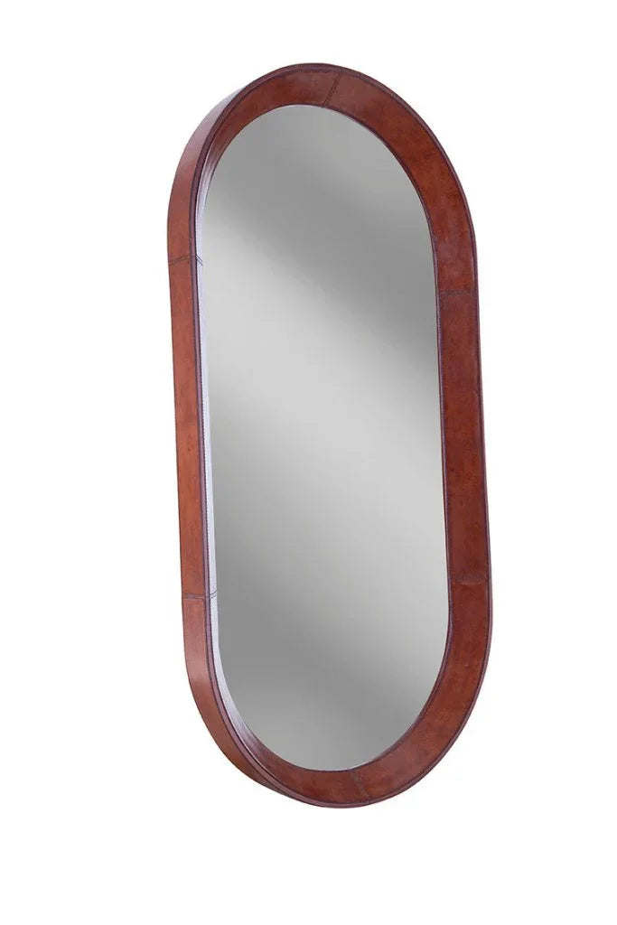 Homer Oval Floor Mirror-Floor Mirrors-Furniture Classics-LOOMLAN