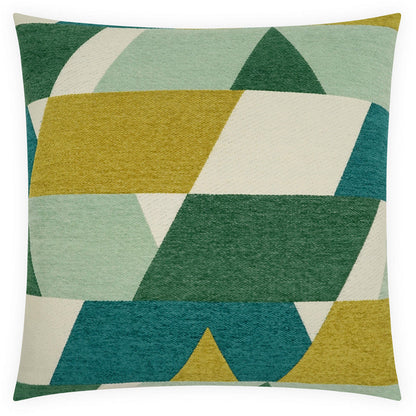Hooray Green Throw Pillow
