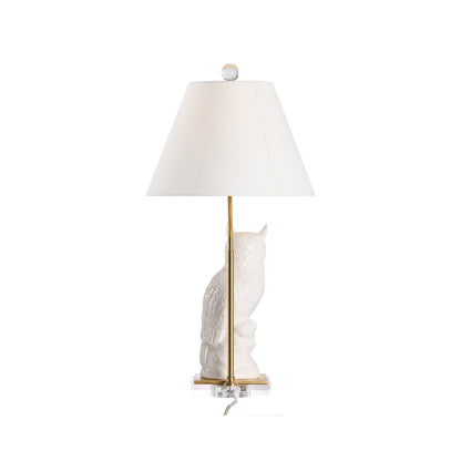 Hoot Ceramic Owl Table Lamp