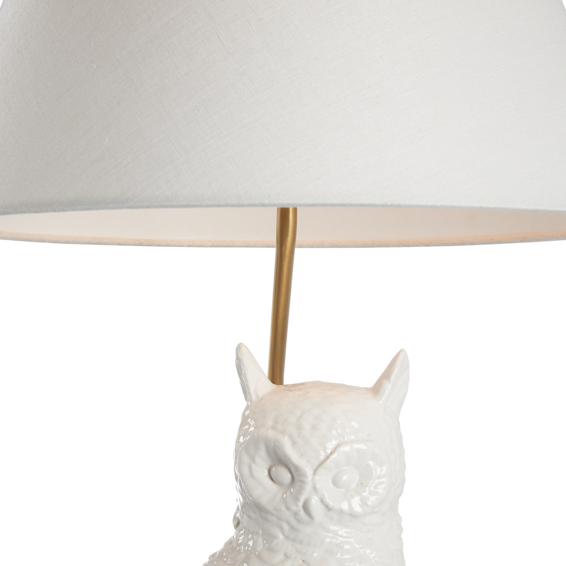Hoot Ceramic Owl Table Lamp